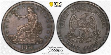 1874 T$1 PR50