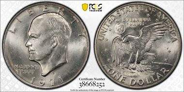 1971-D $1 MS67