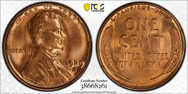 1929-S 1C MS65RD