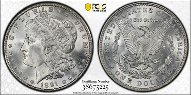 1891 $1 MS65