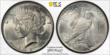 1927 $1 MS65+