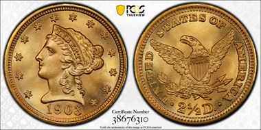 1903 $2.50 MS67