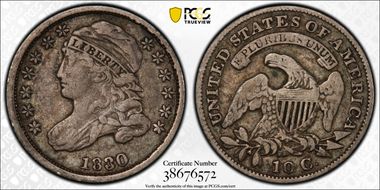 1830 10C Small 10C VF30