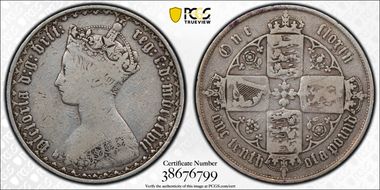 1857 Florin ESC-2837 ONC TENTH F12