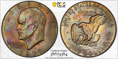 1977-D $1 MS66