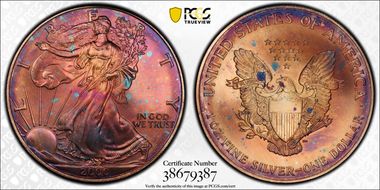 2000 $1 Silver Eagle MS68