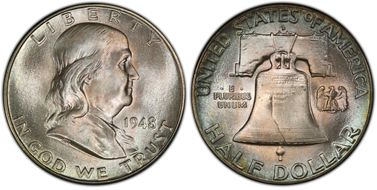 1948-D 50C MS66+ FBL