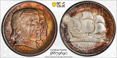 1936 50C Long Island MS67+