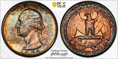 1959 25C Type B Reverse, FS-901 MS66+