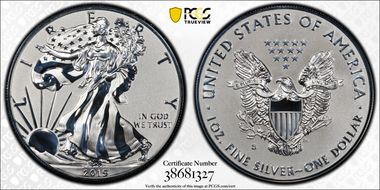 2019-S $1 Silver Eagle Enhanced Rev PR First Strike PR70