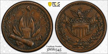 (1861-65) CWT F-163/352a, Union AU50BN