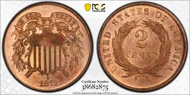 1873 2C Open 3 PR65RD