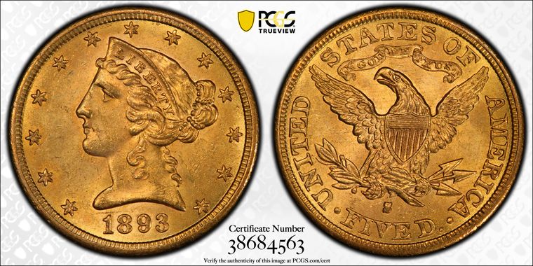 Cert 38684563 - Coin Image