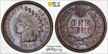 1897 1C MS64BN