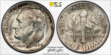 1964-D/D 10C RPM FS-503 MS66