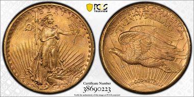 1909-S $20 MS64+