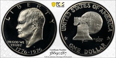 1976-S $1 Silver PR70DCAM