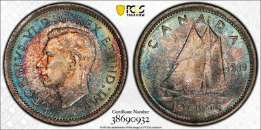 1939 10C MS65+