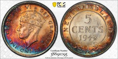 1943-C 5C MS64