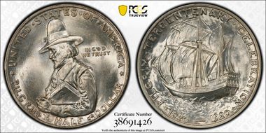 1920 50C Pilgrim MS66