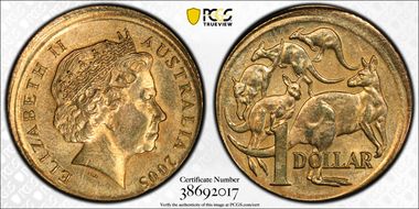 2005 $1 MS62