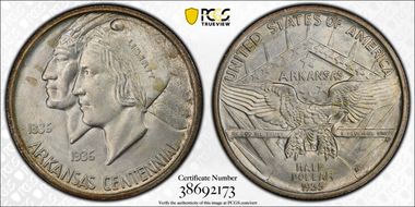 1935-S 50C Arkansas MS66