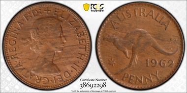 1962 Y. (p) 1D DDO MS62BN