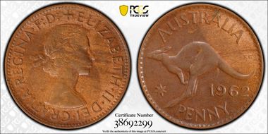 1962 Y. (p) 1D DDO AU58BN