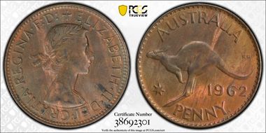 1962 Y. (p) 1D DDO MS63BN
