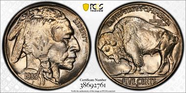 1935-S 5C MS66