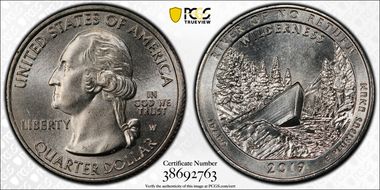 2019-W 25C Frank Church River of No Return NP Early Find MS66+