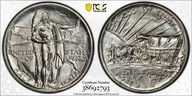 1936-S 50C Oregon MS66