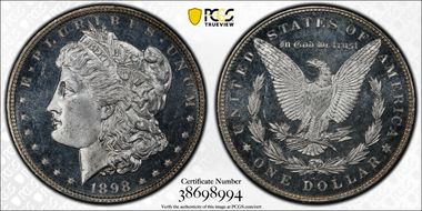 1898 $1 MS66DMPL
