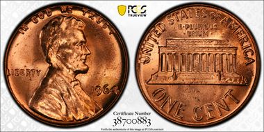 1964 1C MS65RD