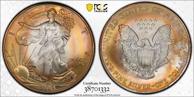 2004 $1 Silver Eagle MS68