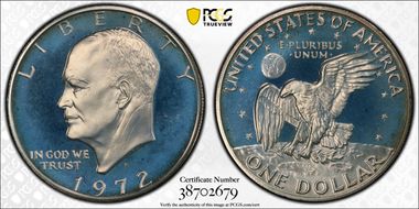 1972-S $1 Silver PR68DCAM