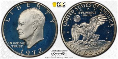 1972-S $1 Silver PR68DCAM