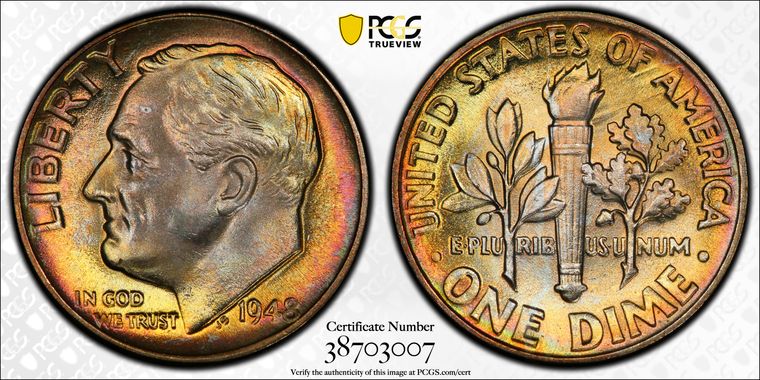 Cert 38703007 - Coin Image