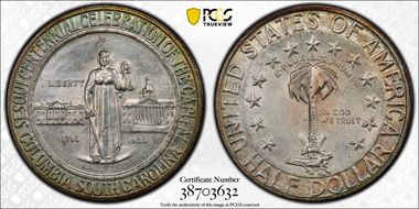 1936-D 50C Columbia MS67+