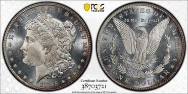 1885 $1 MS66+