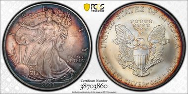 2003 $1 Silver Eagle MS67