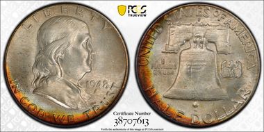 1948-D 50C MS67FBL