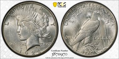 1923-S $1 MS62