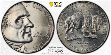 2005-D 5C Speared Bison MS64