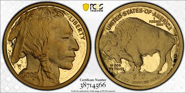 2008-W $10 American Buffalo .9999 Fine Gold PR70DCAM