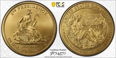 2008-W $10 Van Buren's Liberty MS69