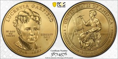 2011-W $10 Lucretia Garfield MS69