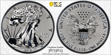 2019-S $1 Silver Eagle Enhanced Rev PR First Strike PR70