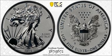 2019-S $1 Silver Eagle Enhanced Rev PR First Strike PR70