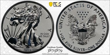 2019-S $1 Silver Eagle Enhanced Rev PR First Strike PR70